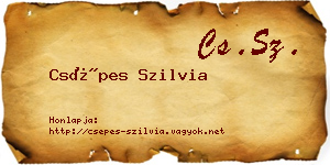Csépes Szilvia névjegykártya